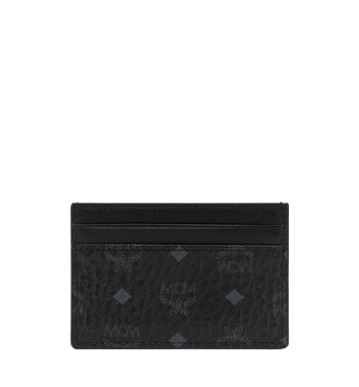 Mcm Card Case In Visetos Original In Black | Black