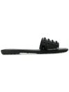 Tod's Gommino Patent-leather Slides In Black