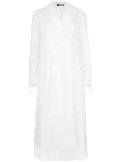 Calvin Klein 205w39nyc Broderie Anglaise Trench Coat In White