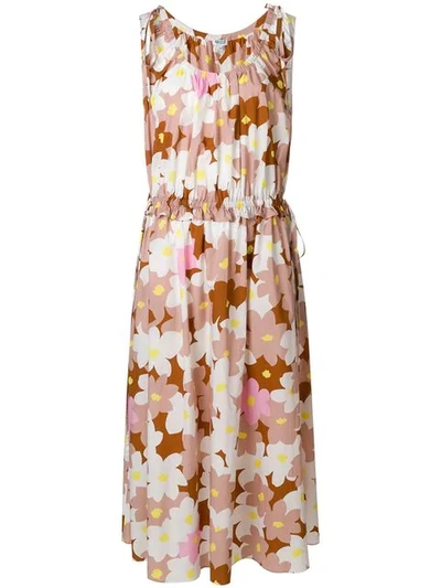 Kenzo Floral Print Dress In Multicolour