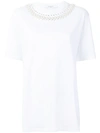 GIVENCHY EMBELLISHED-COLLAR T-SHIRT,BW700D3Z0G12504199