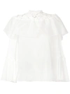 GIAMBATTISTA VALLI lace panel blouse,GVC18618GVSL512652997