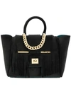 ALILA IDIE MEDIUM TOTE,IDIEMVELVETBLACKEMERALD12659621