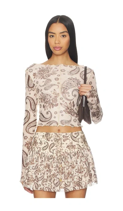 Agua Bendita X Revolve Liana Crop Top In Cream