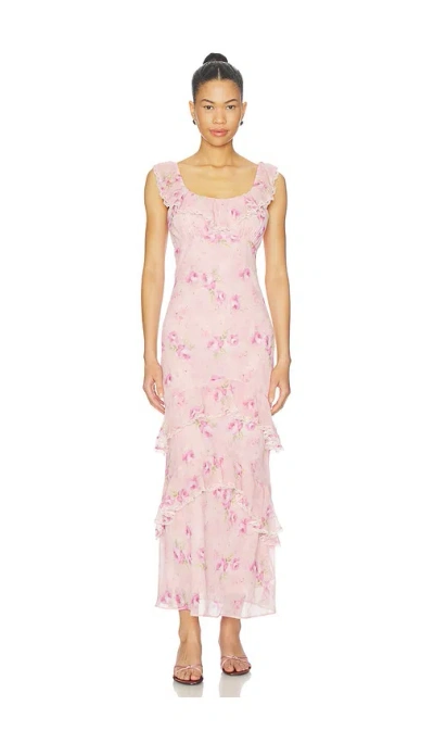 Astr Laisha Dress In Pink Floral