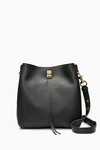 Rebecca Minkoff Darren Deerskin Leather Shoulder Bag In Black