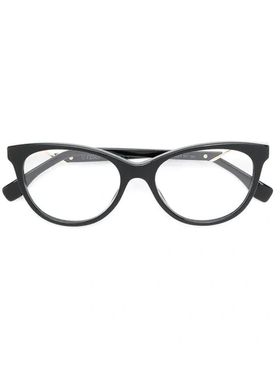 Fendi Cat Eye Glasses In Black