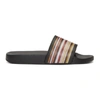 PAUL SMITH PAUL SMITH MULTICOLOR MULTISTRIPE SLIDES,SUPCV032 TPU