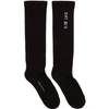 RICK OWENS Black 'Dirt SS 18" Socks,RP18S8499 C