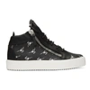 GIUSEPPE ZANOTTI GIUSEPPE ZANOTTI BLACK MAY LONDON HIGH-TOP SNEAKERS,RS80020 75859