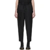 DOUBLET DOUBLET BLACK WIDE TAPERED TROUSERS,18SS02PT62