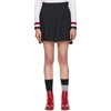 THOM BROWNE THOM BROWNE NAVY DROPPED BACK PLEATED MINISKIRT,FGC402A-02872