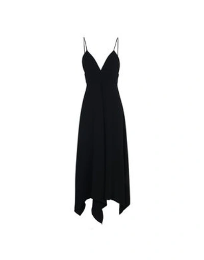 Boutique Moschino Strappy Asymmetric-hem Cocktail Dress In Black