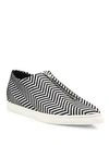 STELLA MCCARTNEY Sligo Zigzag Zip-Front Sneakers