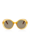 LAPIMA Carlota Oversized Round-Frame Sunglasses ,LP1001A00