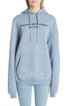 Vetements Unicorns & Rainbows Print Hoodie In Lightblue/white