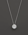Bloomingdale's Diamond Halo Pendant Necklace In 14k White Gold, .25 Ct. T.w. - 100% Exclusive In White