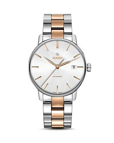Rado Coupole Classic Automatic Stainless Steel & Rose Gold Ceramos Watch, 38mm In Silver/ Gold
