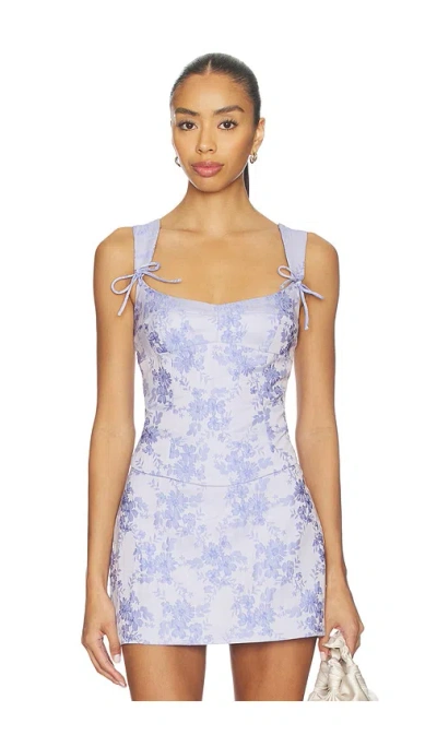 Amanda Uprichard Candice Top In English Lavender