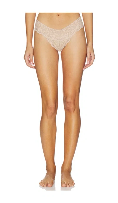 Commando Tulip Tanga Panty In Beige