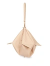 Maison Margiela Folding Leather Clutch In Natural