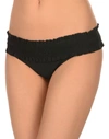 Tory Burch Smocked Costa Hipster Swim Bikini Bottom In Black