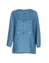 Ermanno Scervino Embroidered Double Lace Jacket In Blue