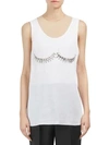 MAISON MARGIELA Ribbed Sleeveless Bra Detail Top