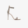 GIANVITO ROSSI GIANVITO ROSSI WHITE CRYSTAL 105 LEATHER SANDAL,G6016915RIC12521605