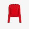 ALEXANDRA GOLOVANOFF ALEXANDRA GOLOVANOFF RED FRANCOISE CASHMERE JUMPER,FRANCOISERED12477606