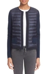 MONCLER 'MAGLIA' QUILTED DOWN FRONT TRICOT CARDIGAN,B1093947220091112