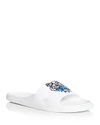 Kenzo 20mm Tiger Pool Slide Sandals In White