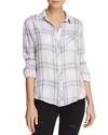 Rails Lavender Hunter Plaid Shirt In Raspberry Coast White