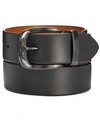 Levi's Men's Casual Burnished Edge Reversible Belt In Black/tan