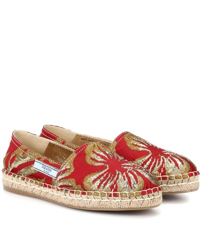 PRADA BROCADE ESPADRILLES P00301612