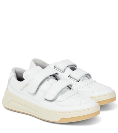 ACNE STUDIOS STEFFEY LEATHER SNEAKERS,P00309233