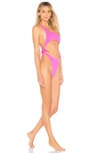 KENDALL + KYLIE KENDALL + KYLIE CUTOUT ONE PIECE IN PINK.,KENR-WX41