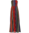 MISSONI STRAPLESS STRIPED MAXI DRESS,P00299996-2