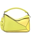 Loewe Medium Puzzle Calfskin Leather Shoulder Bag - Yellow In Yellow