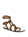 COACH Gladiator Chain Link Leather Sandals