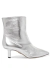 PAUL ANDREW MANGOLD METALLIC LEATHER ANKLE BOOTS
