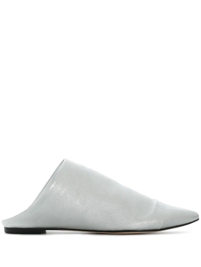 Sigerson Morrison Metallic Pointed Mules