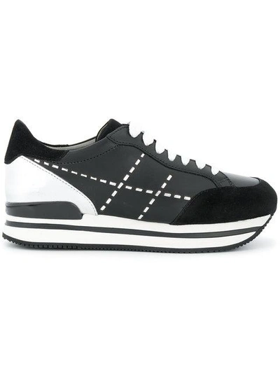 Hogan Platform Sole Trainers In Black