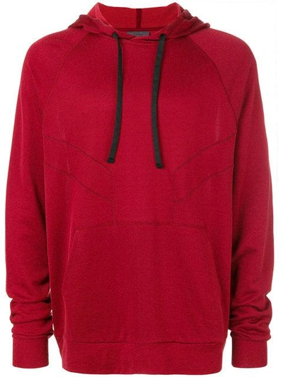 Lanvin Red Cotton Hoodie In Rosso