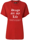 AMIRI AMIRI DRUG LIFE OVERSIZED T-SHIRT - RED,WTSSTDLORDW12660866