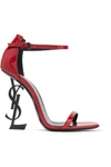 SAINT LAURENT Opyum patent-leather sandals