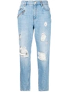 VERSACE JEANS DISTRESSED BOYFRIEND JEANS,A1HRA0TB6412590412659812