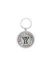 SAINT LAURENT SAINT LAURENT SILVER TONED SLP LOGO KEYRING - METALLIC,507632J163E12523498