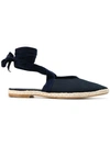 Jw Anderson Wraparound Leather Backless Espadrilles