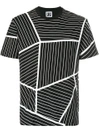 LES HOMMES URBAN LES HOMMES URBAN GEOMETRIC PRINT T-SHIRT - BLACK,URE800PUE80812615391